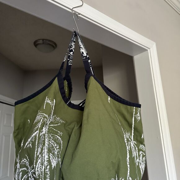 Kealopiko Hawaii All Aloha Eke Nui Large Tote 100% Cotton Olive Green - Picture 3 of 12